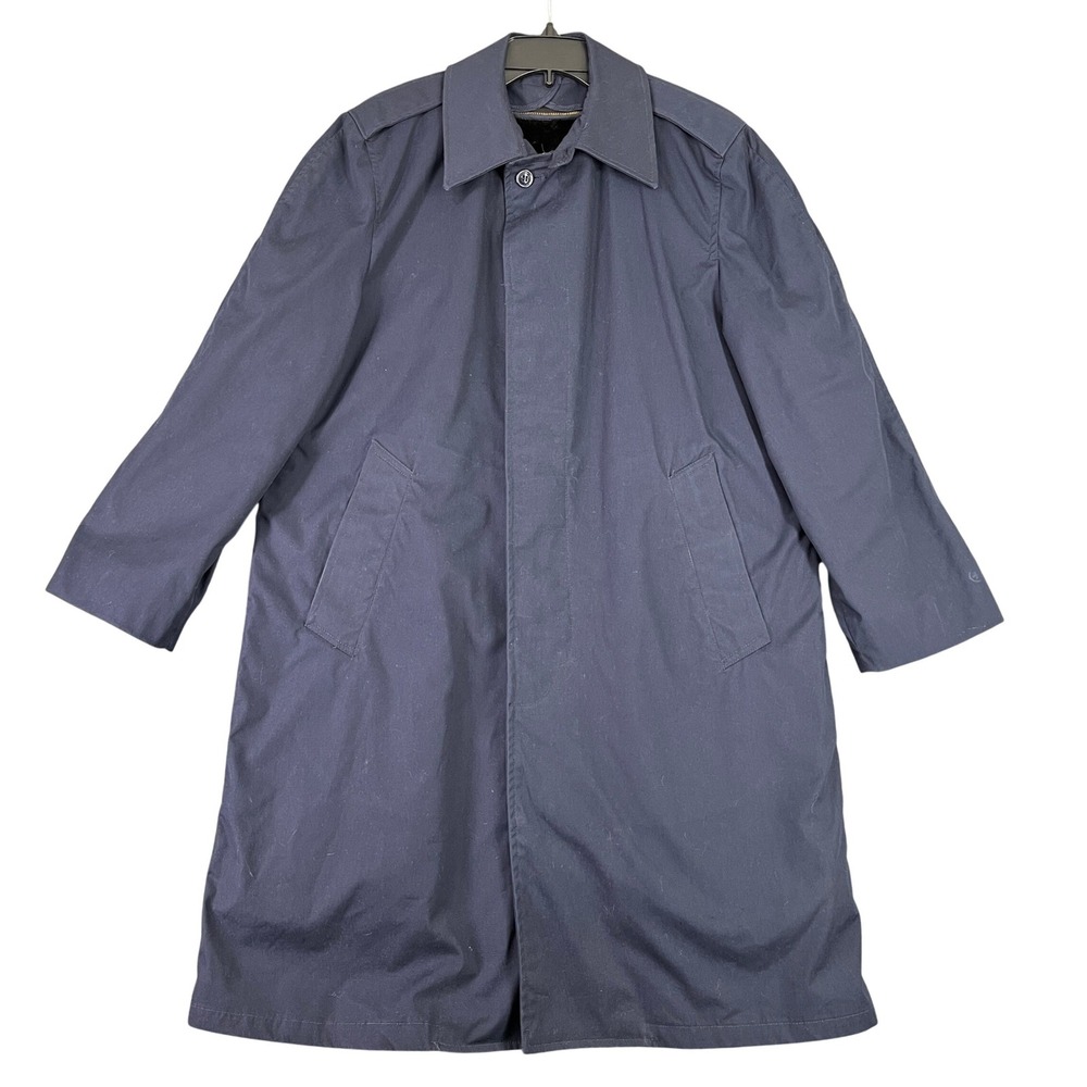 Vintage 70s Centre US Air Force All Weather Trench Coat Removable Liner 36S Mens